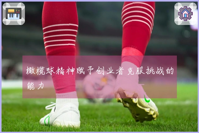 橄榄球精神赋予创业者克服挑战的能力